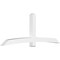 Ekena Millwork Bellingham Architectural Grade PVC Gable Bracket, 108"W x 40 1/2"H x 6"D x 6"F, 9/12 Pitch GBP108X41X0606BEL00 - alternate 1